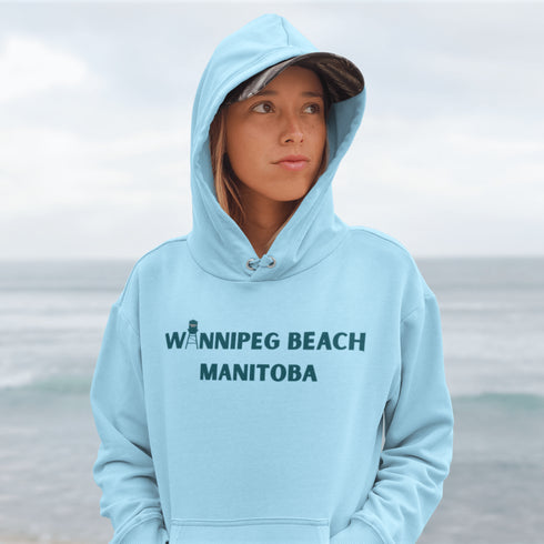 Step into vintage beach town vibes with our Winnipeg Beach Retro Scene hoodie — a stylish throwback to sun-soaked days by the lake.